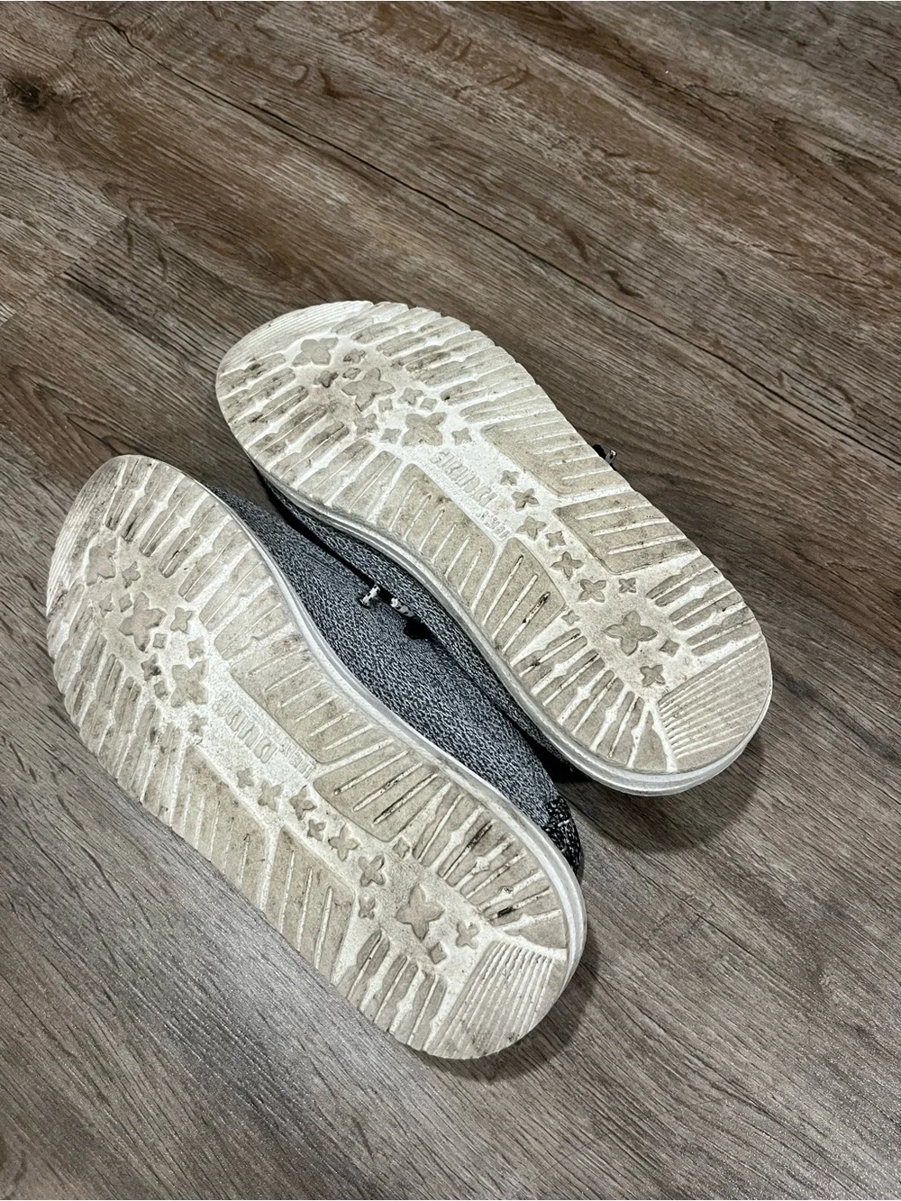 Hey Dude Men's Wally Knit Slip-On Shoes in Heather Gray